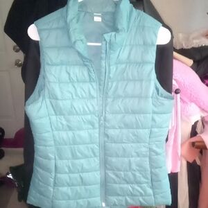 Old Navy Blue Quilted Puffer Vest